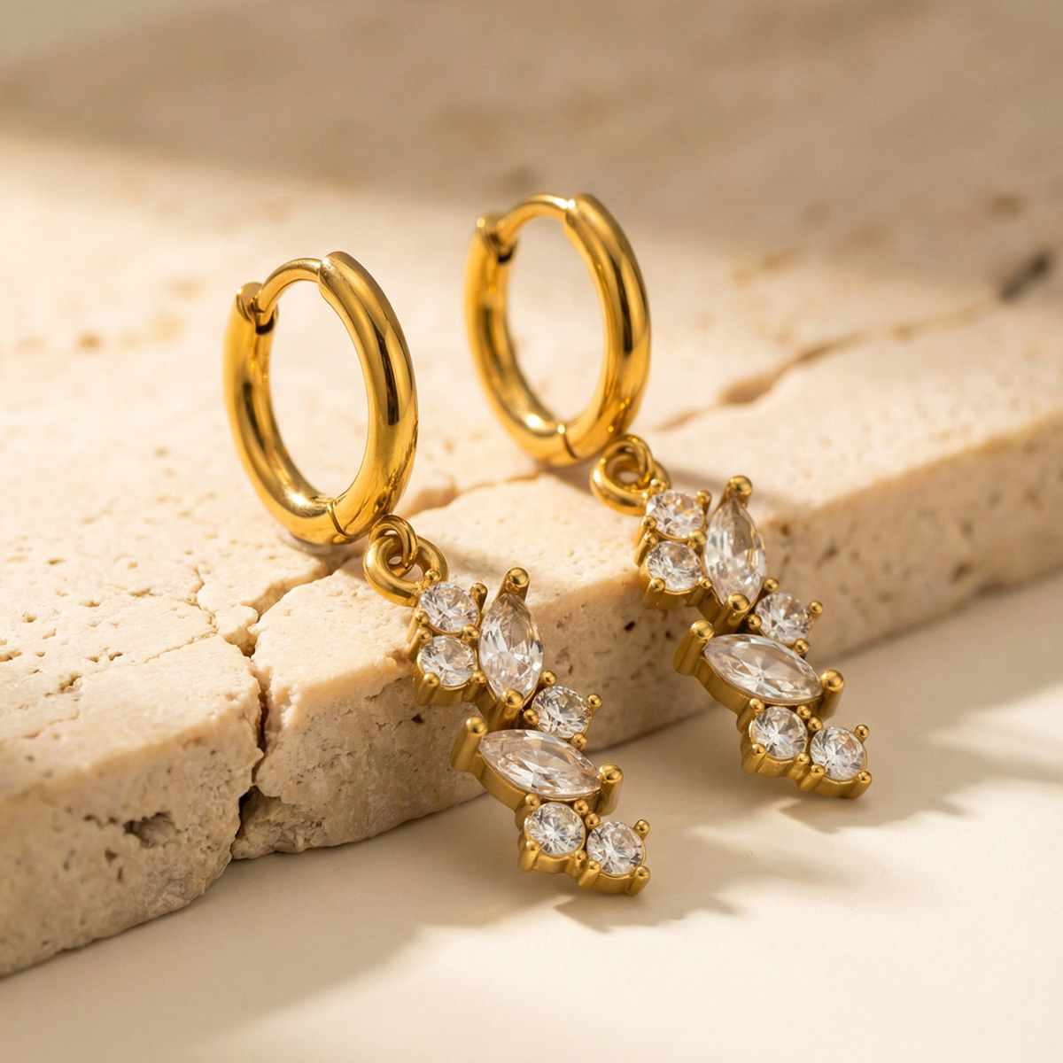 Aurora Crystal Drop Earrings