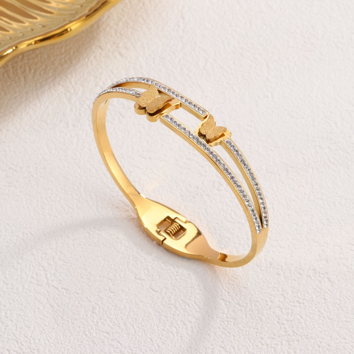 Butterfly Grace Crystal Bangle
