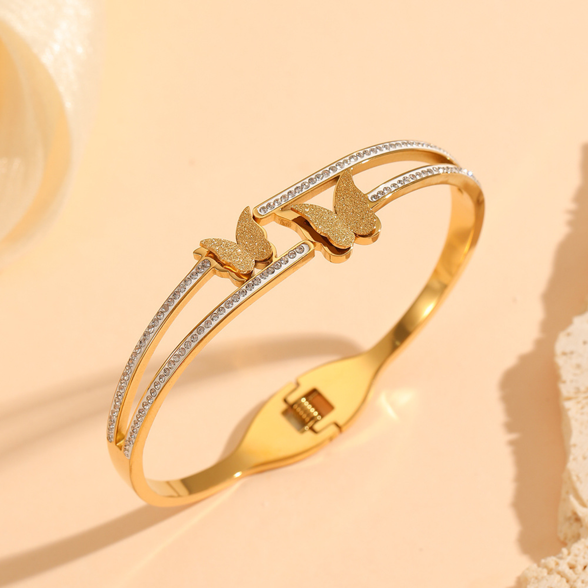 Butterfly Grace Crystal Bangle
