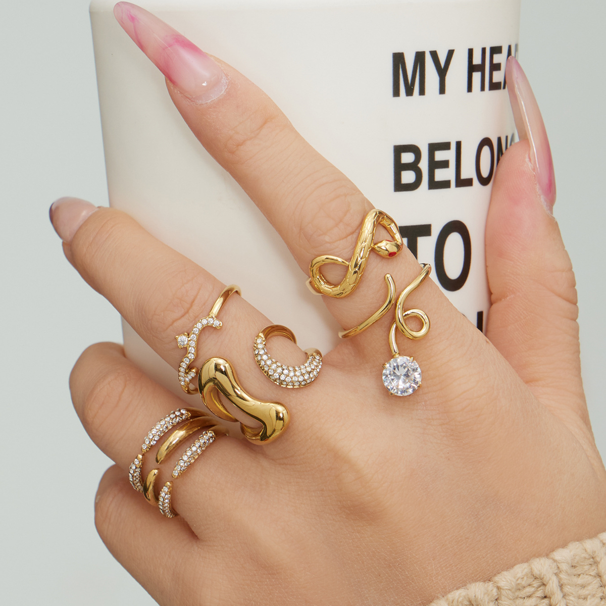 Dual Harmony Open Ring