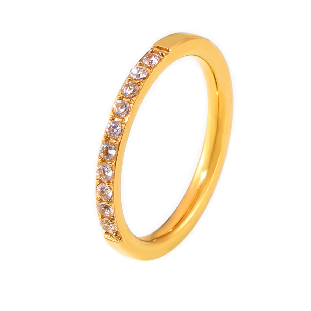 Classic Crystal Eternity Band