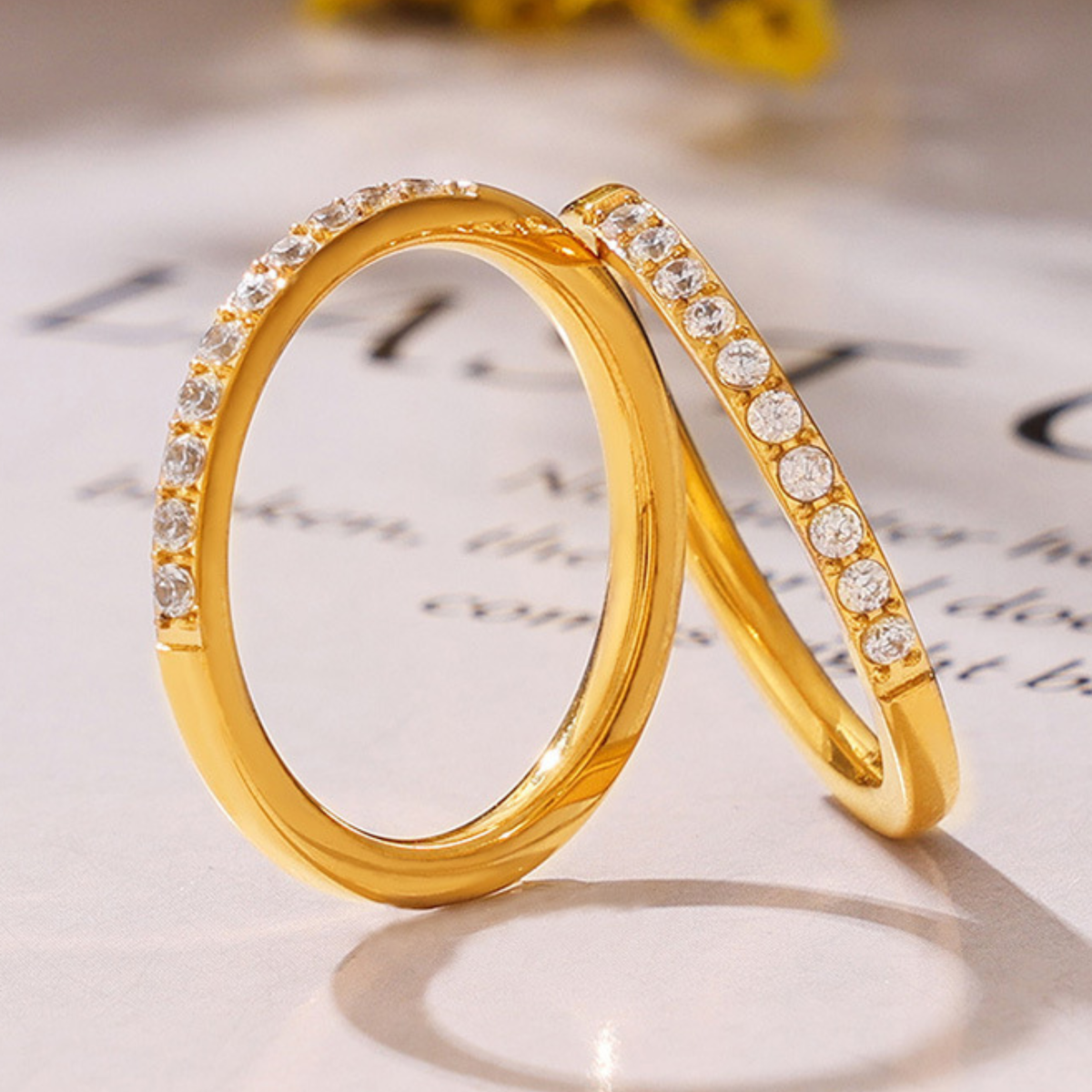 Classic Crystal Eternity Band
