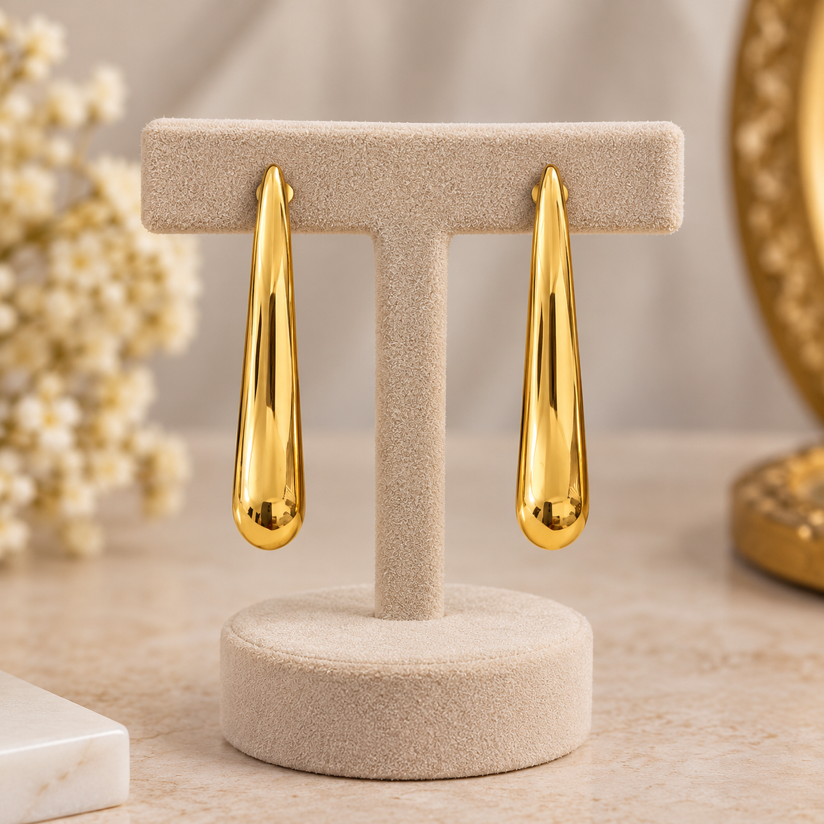 Liquid Gold Teardrop Earrings
