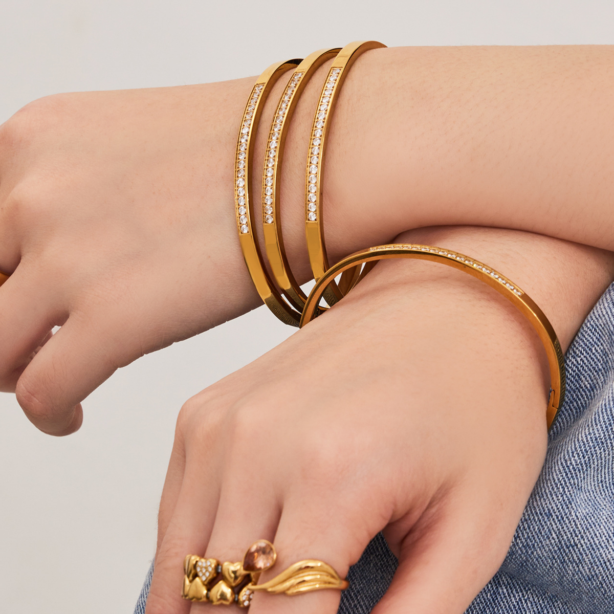 Aurora Pavé Elegance Bangle