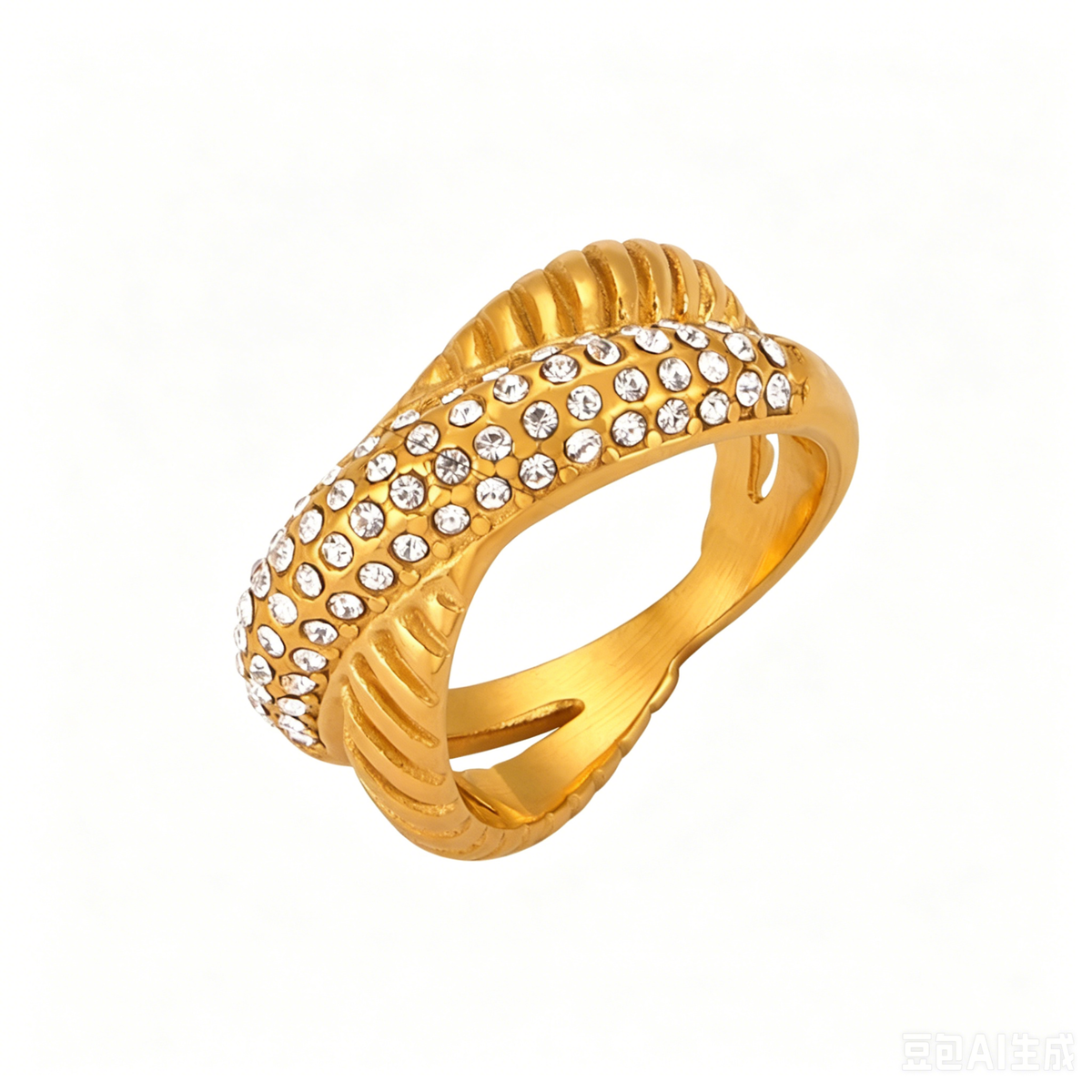 Royal Crest Pavé Ring