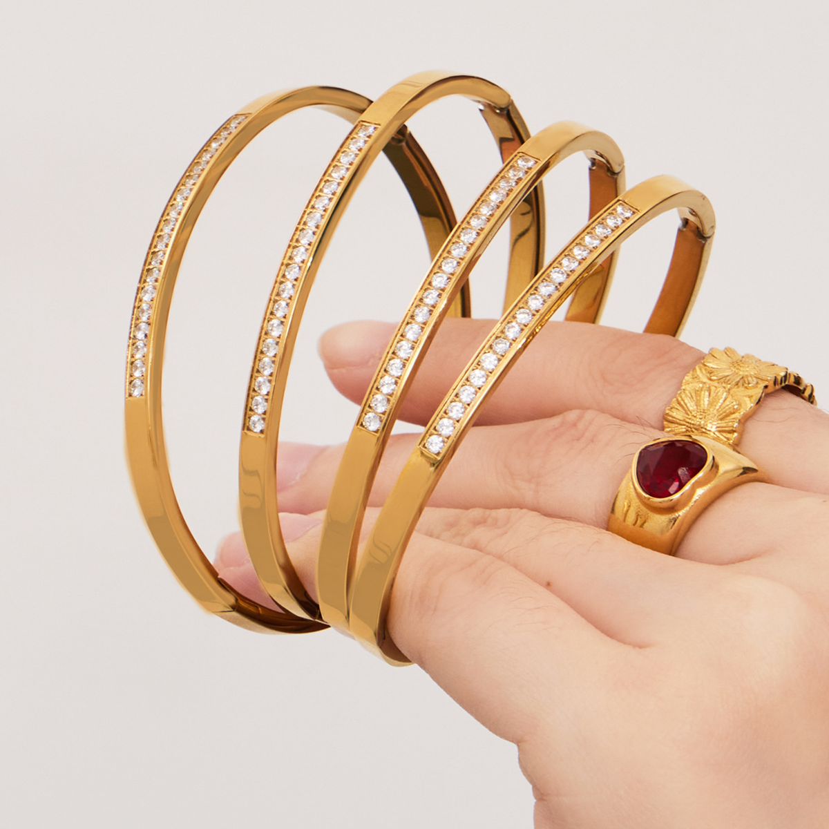 Aurora Pavé Elegance Bangle