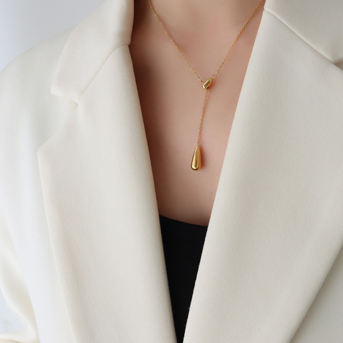 Luna Drop Pendant Necklace