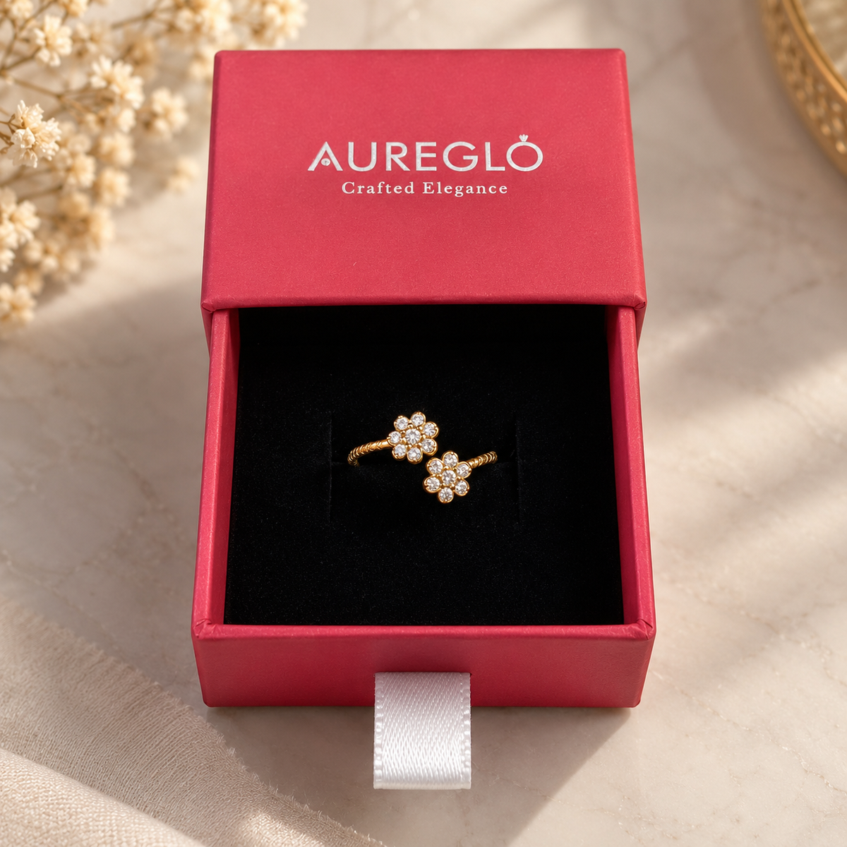 Double Clover Bypass Ring