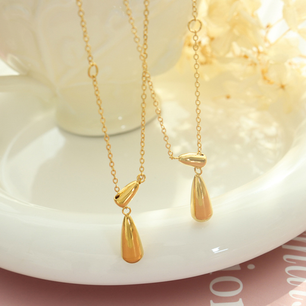 Luna Drop Pendant Necklace