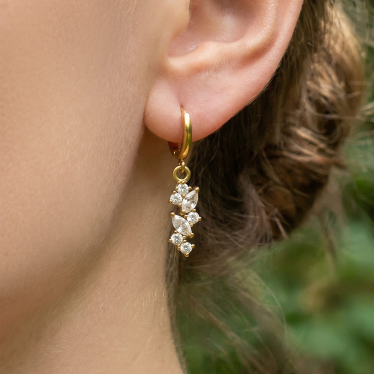 Aurora Crystal Drop Earrings