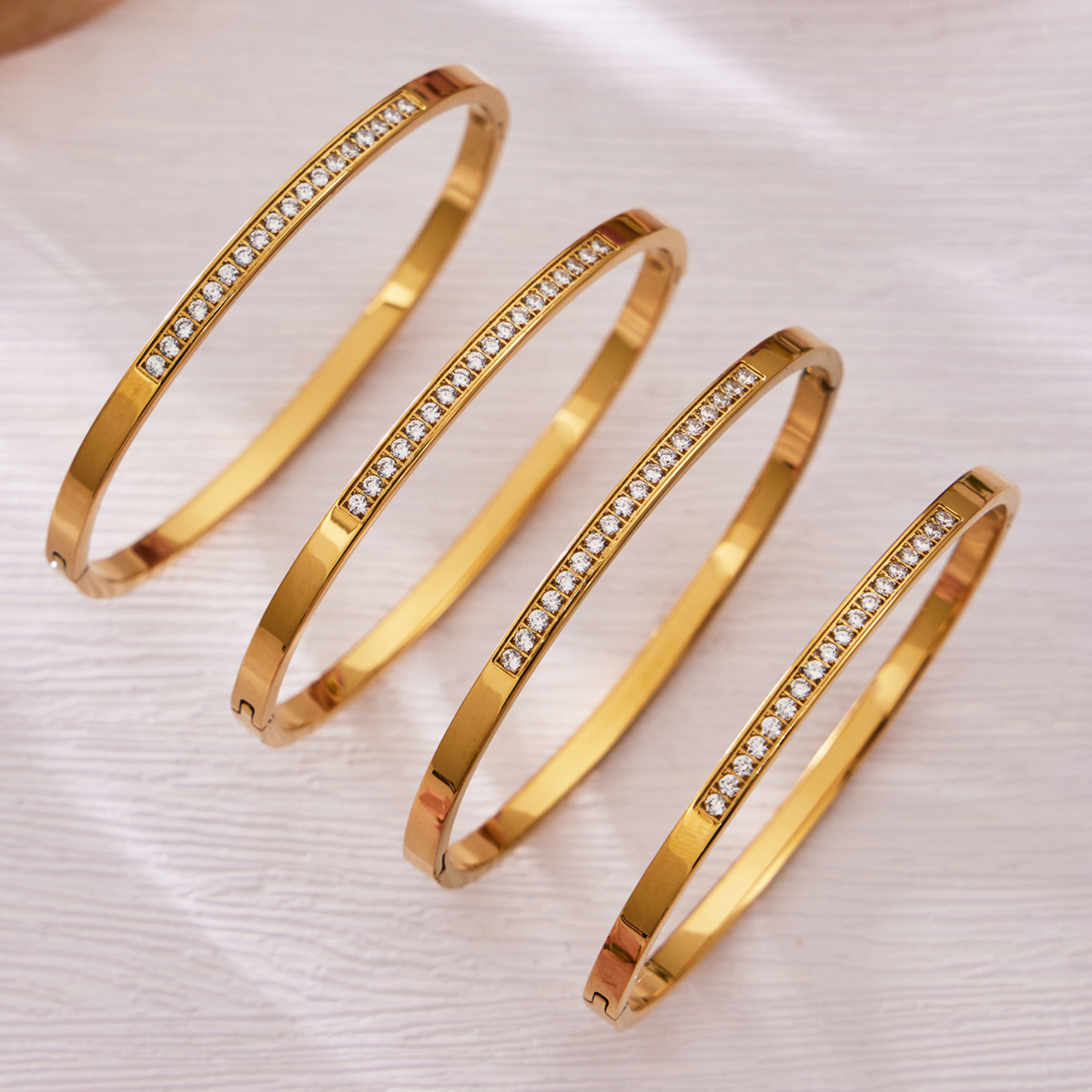 Aurora Pavé Elegance Bangle