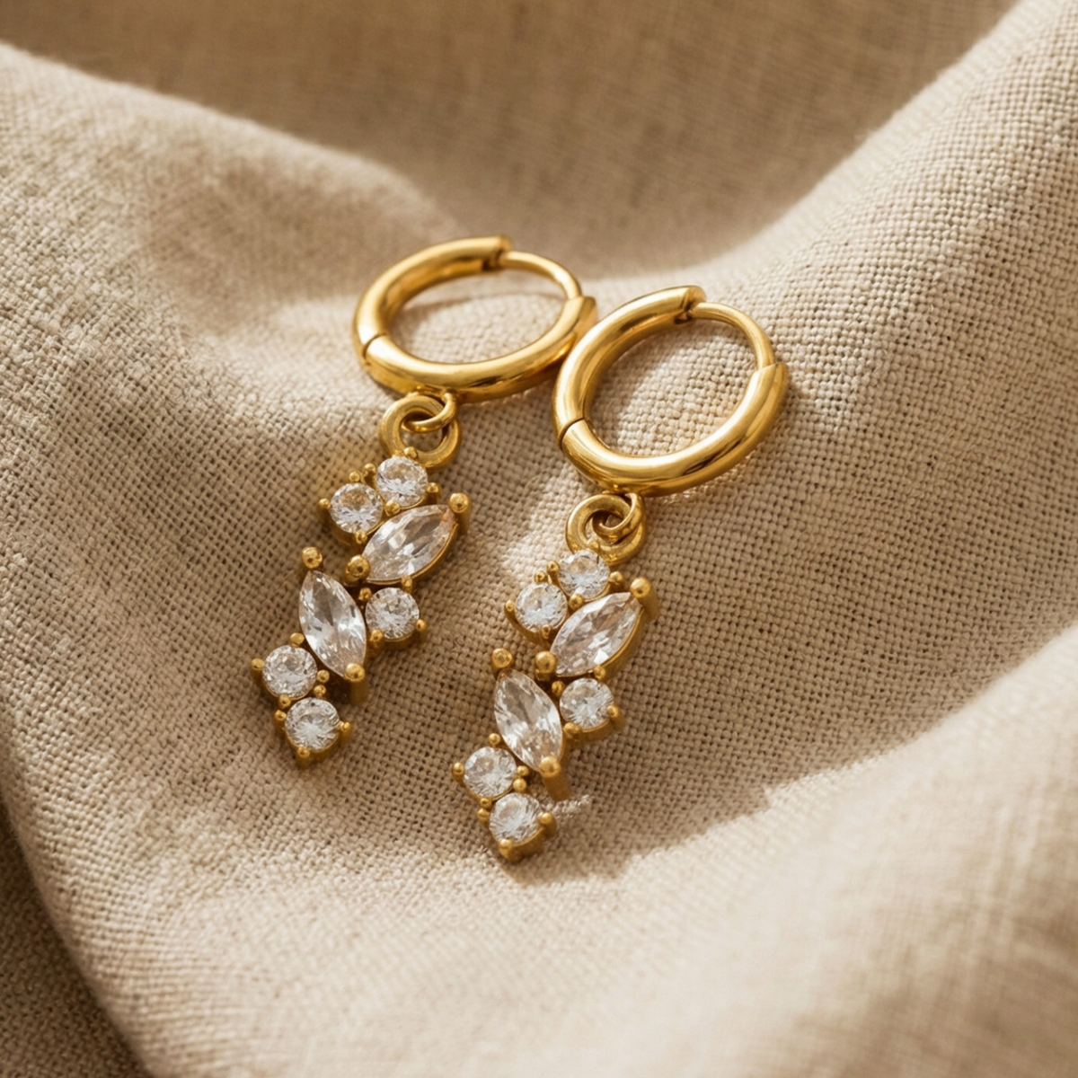 Aurora Crystal Drop Earrings