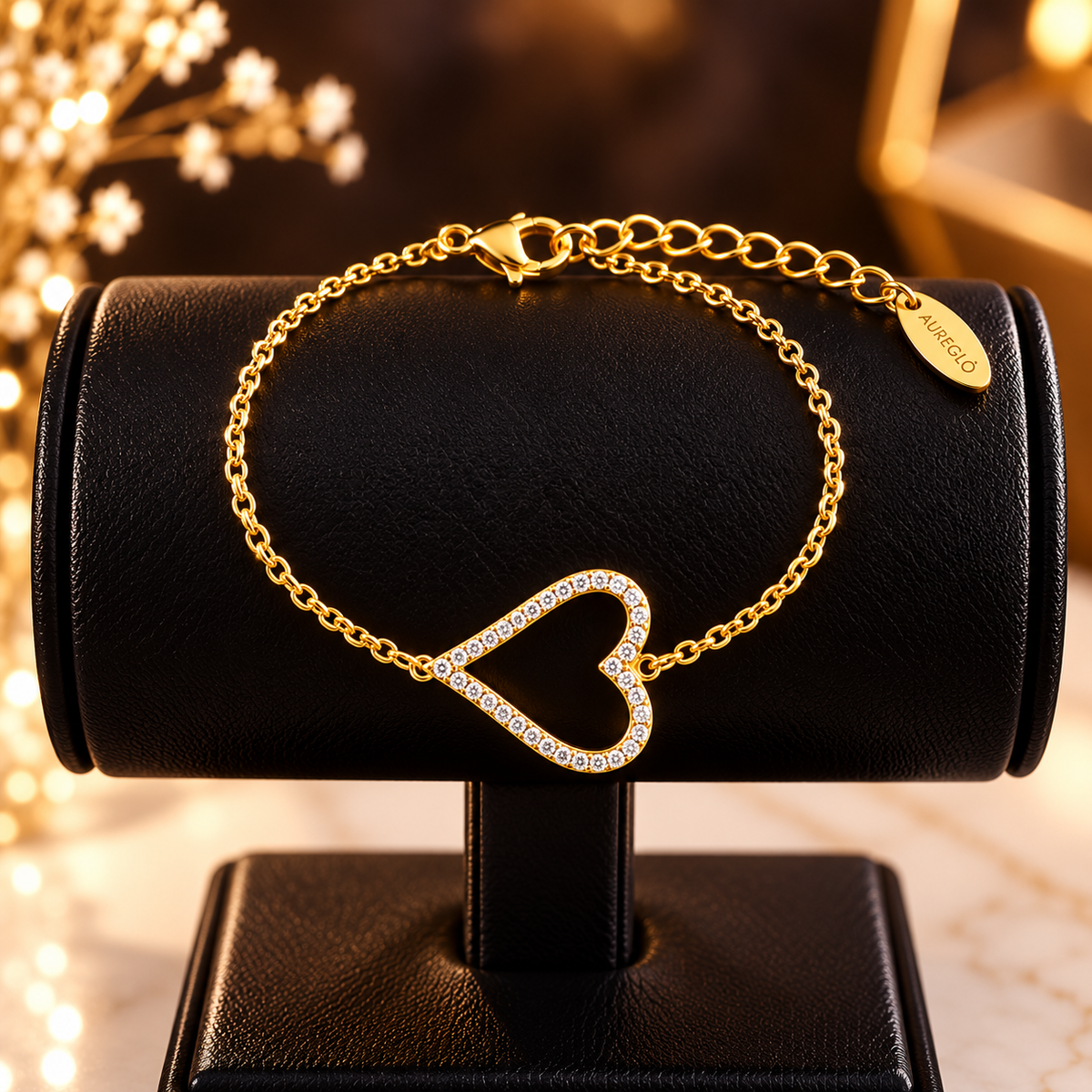 Sparkle Heart Charm Bracelet