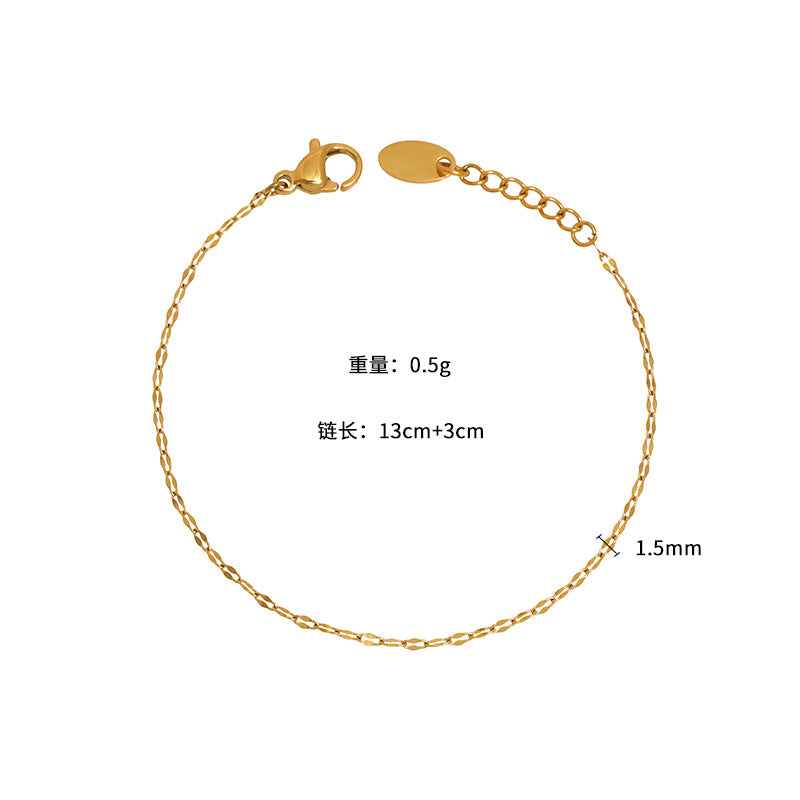 Delicate Spark Chain Bracelet