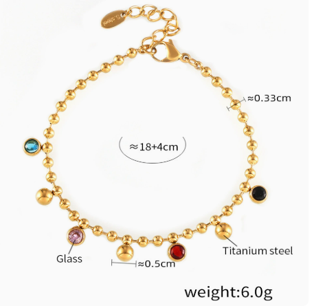 Multicolor Bead Bracelet