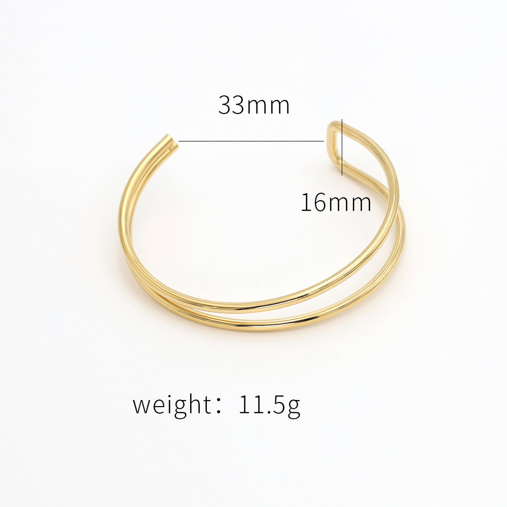 Triple Curve Open Cuff
