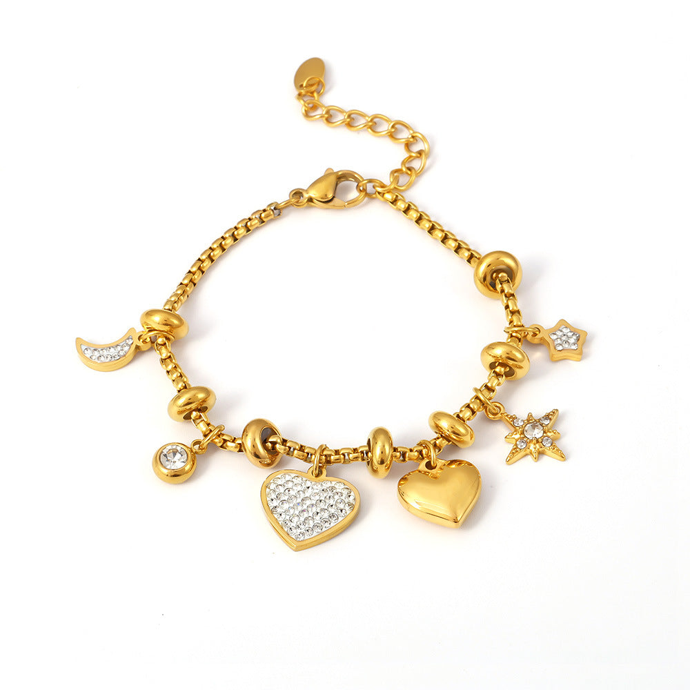 Celestial Love Charm Bracelet