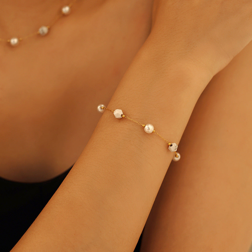 Blush Stone Garden Bracelet