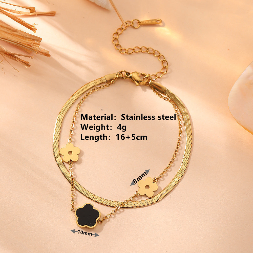 Ivory Butterfly Cascade Bangle