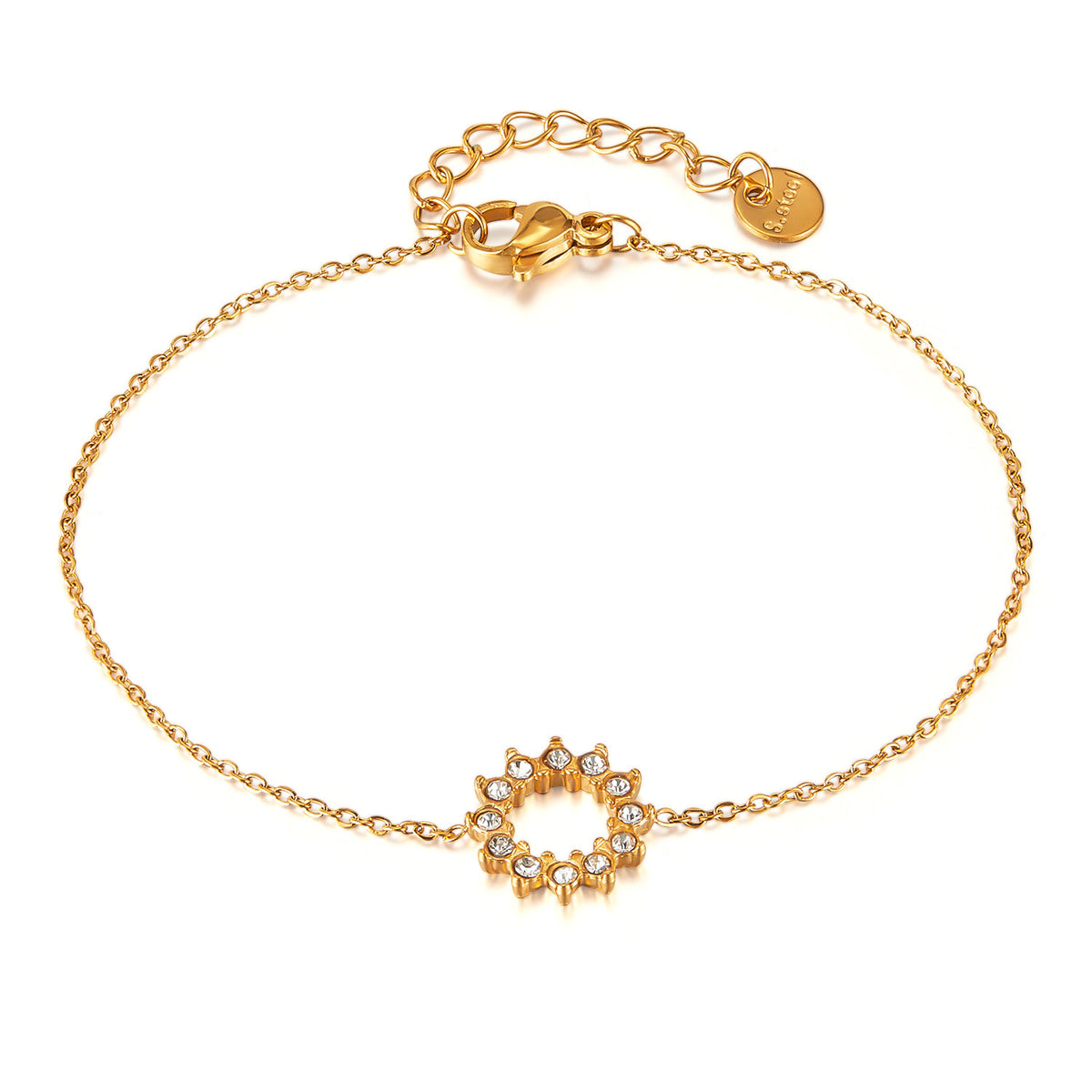 Solenne Crystal Wreath Bracelet