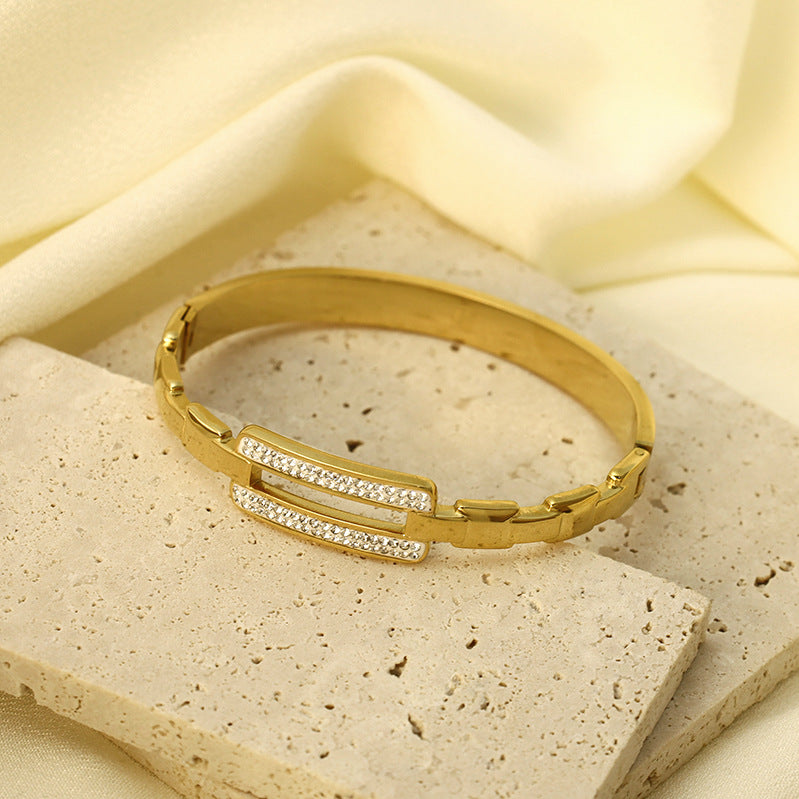 Éclat Duo Crystal Bar Bangle