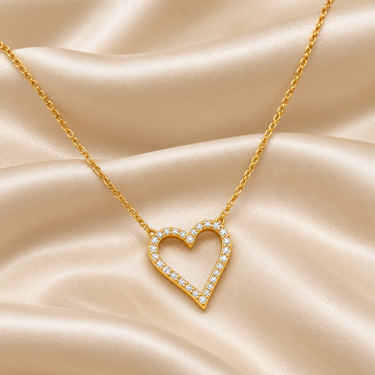 Classic Crystal Heart Necklace