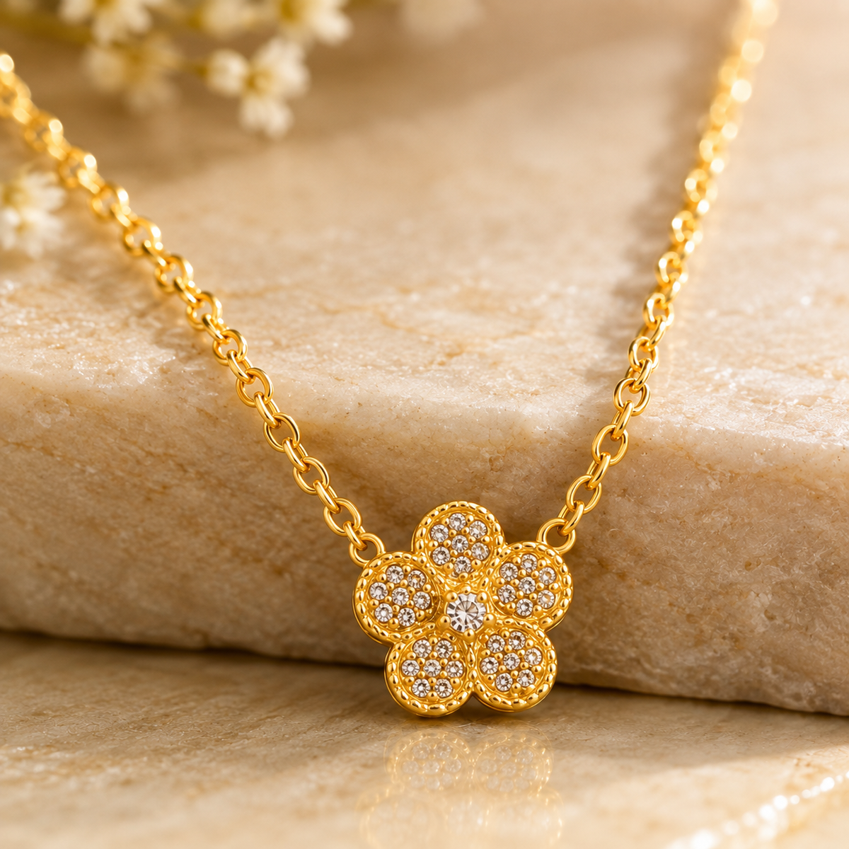 Fleur de Lumière Crystal Necklace