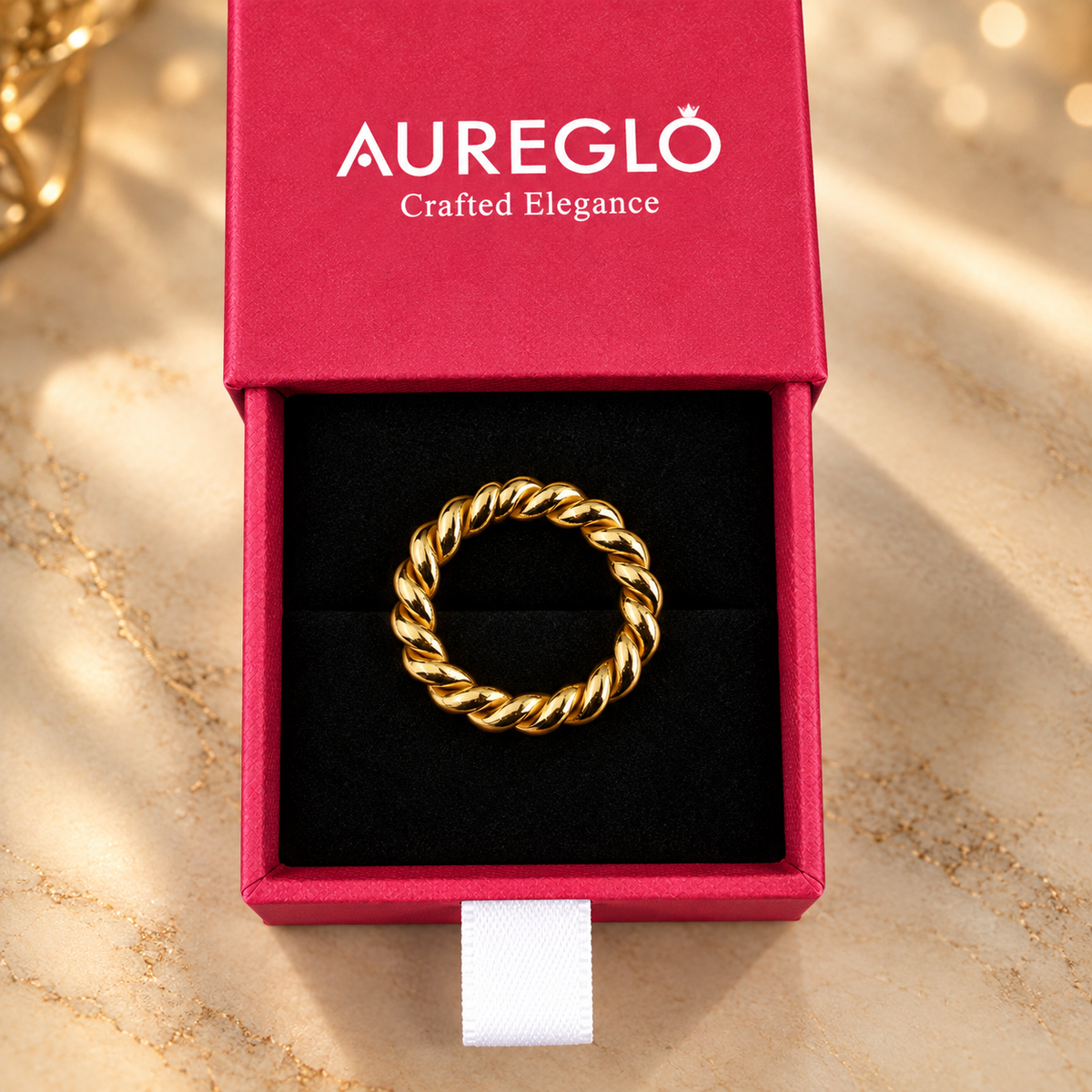 Cordelia Twisted Gold Ring