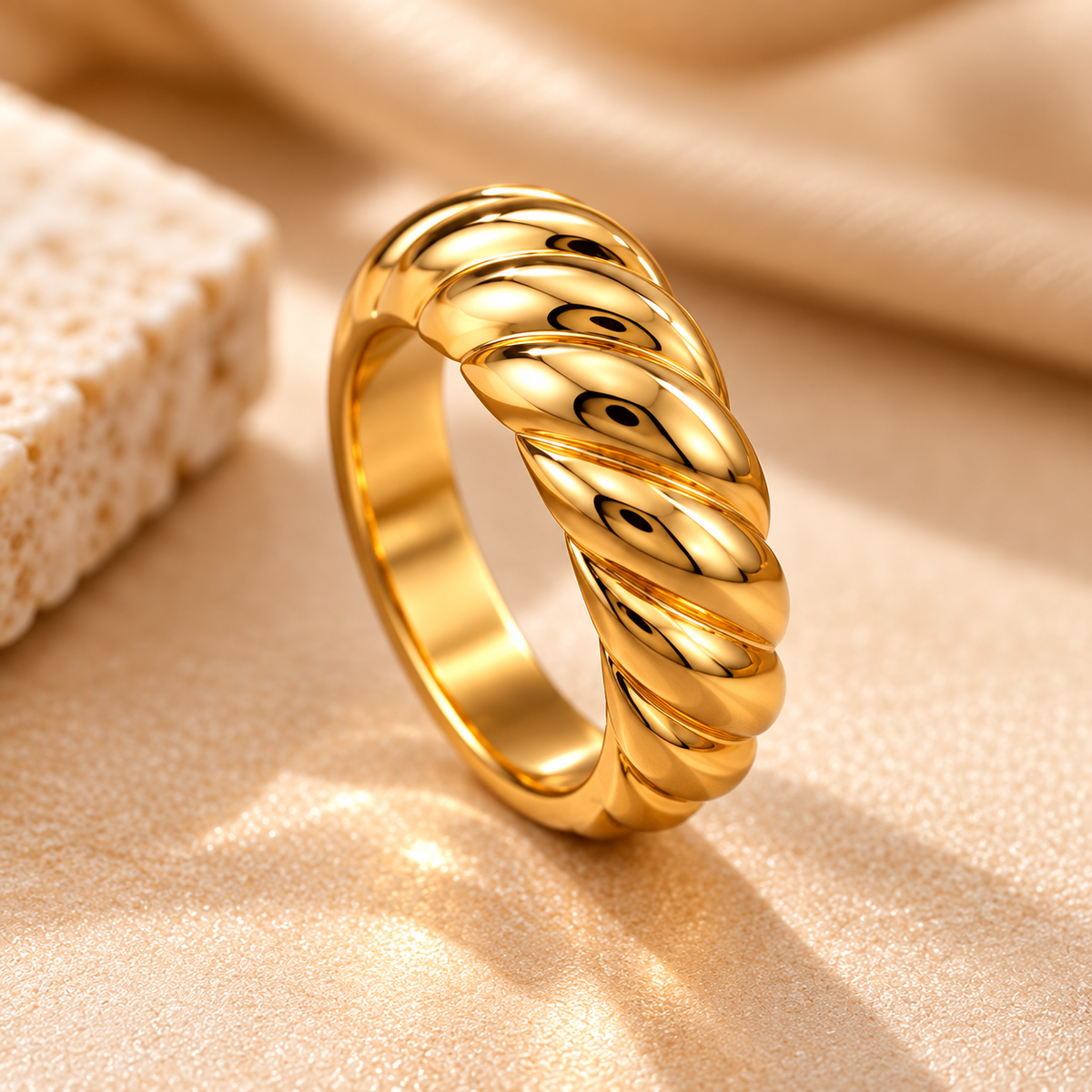 Sienna Sculpted Braid Ring