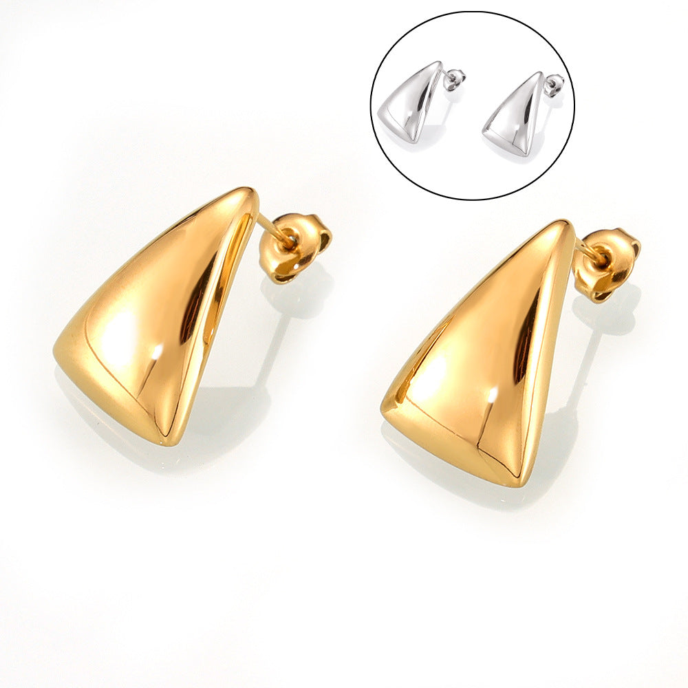 Vela Polished Shield Studs