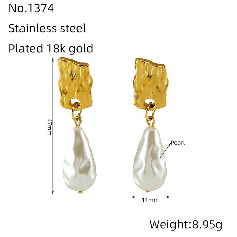 Lustre Baroque Pearl Drops