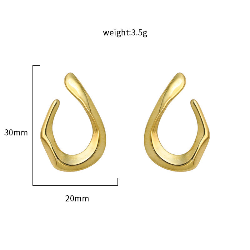 Solis Sculpted Arc Earrings