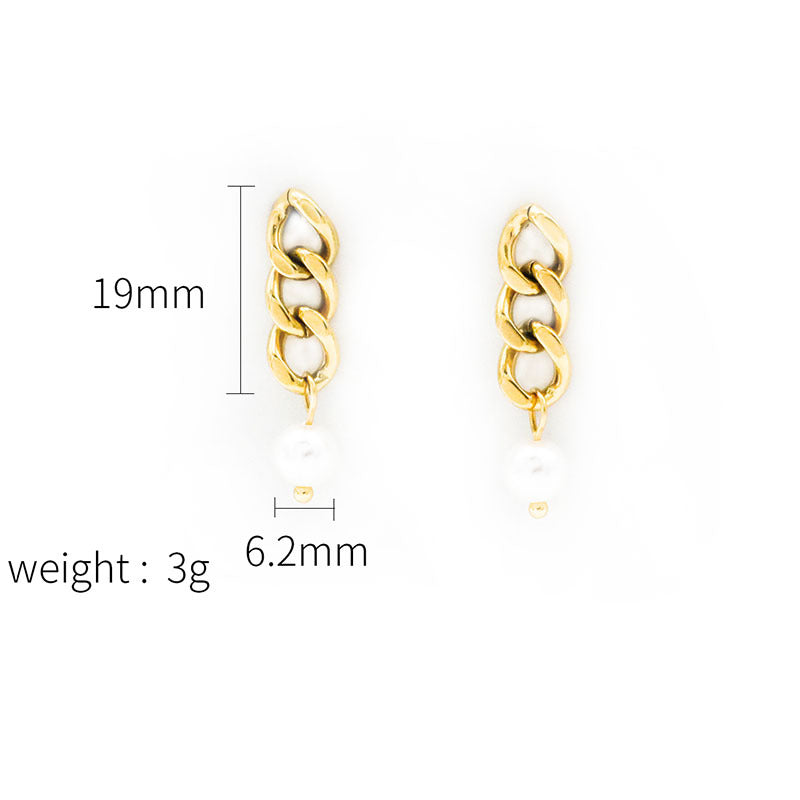Maison Chain Pearl Drops