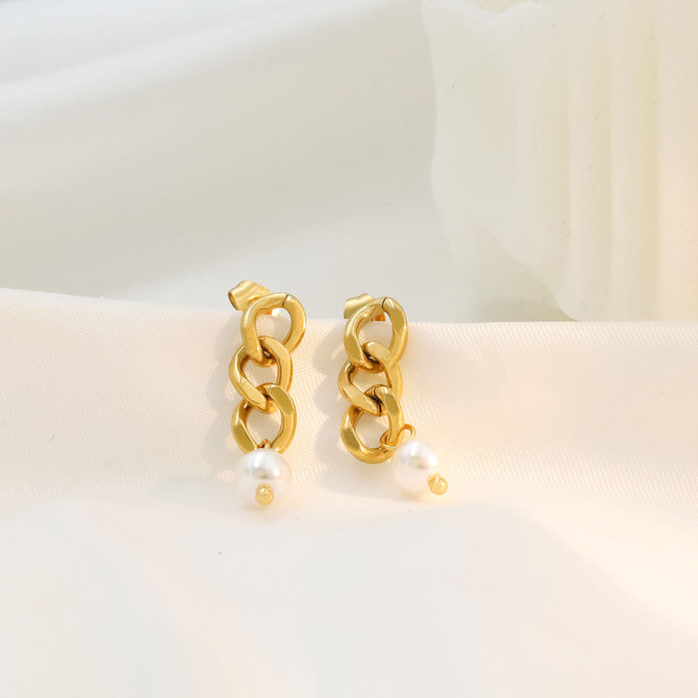 Maison Chain Pearl Drops