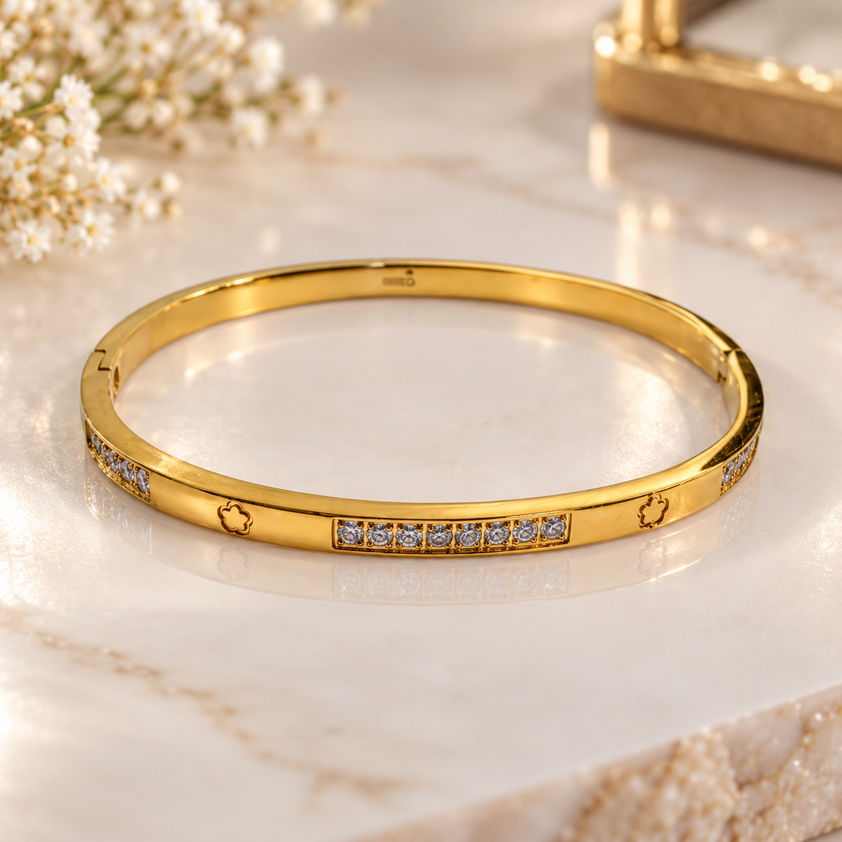 Star & Sparkle Panel Bangle