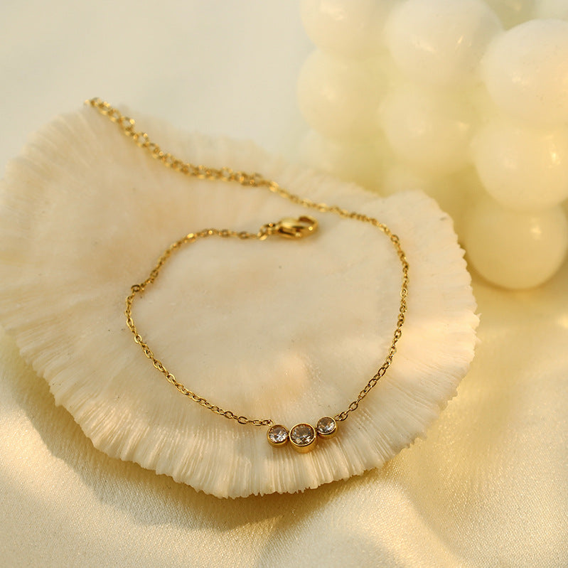 Trinity Orb Station Necklace
