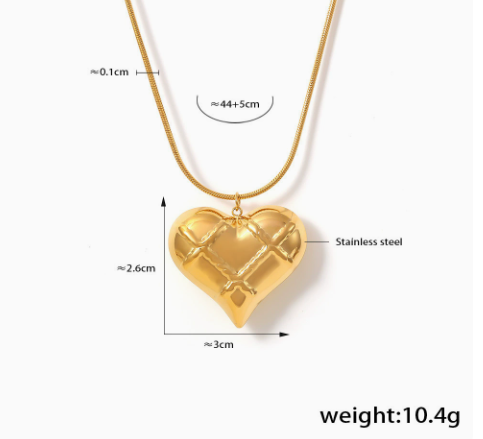 Amour Locked Heart Pendant