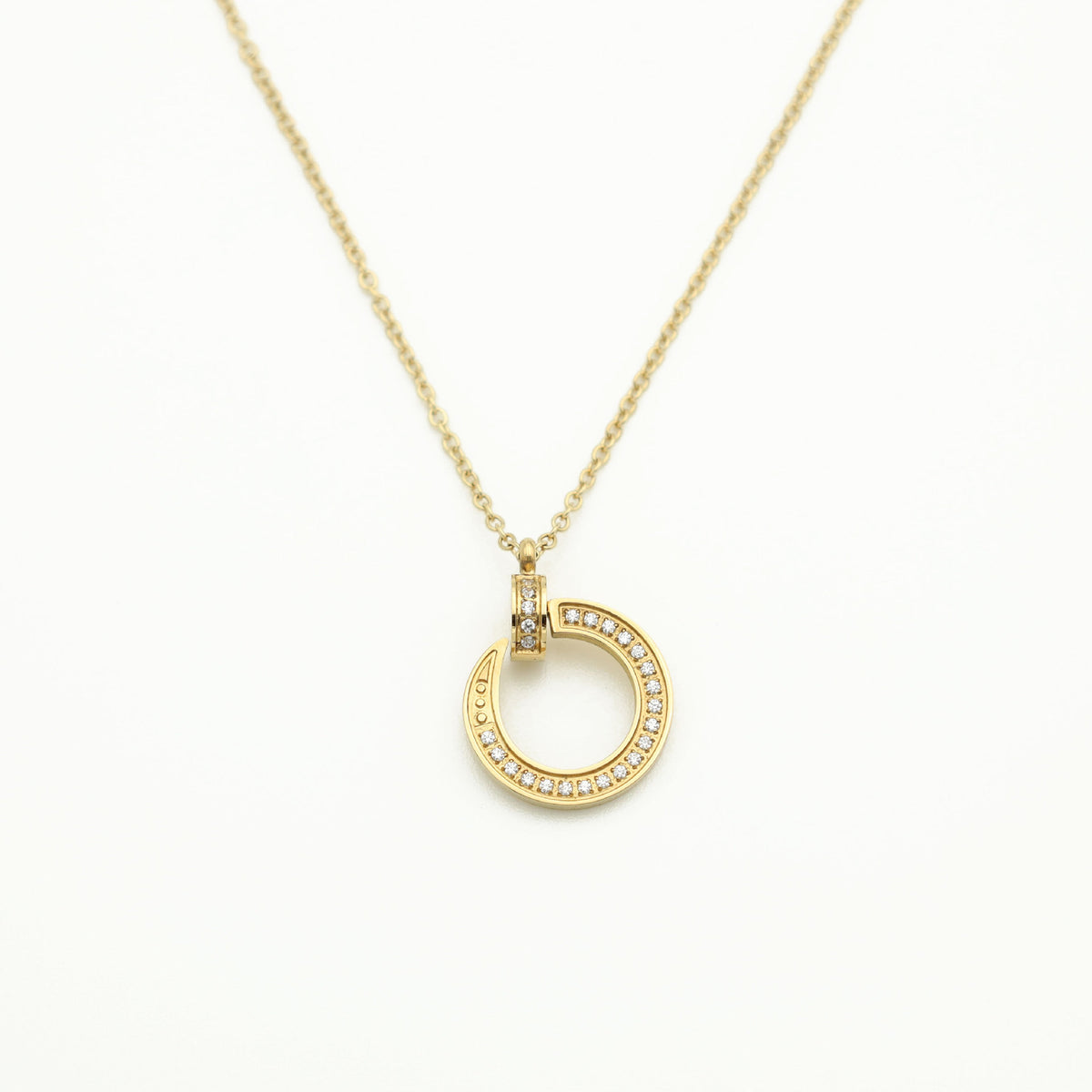 Eternité Double-Halo Pendant