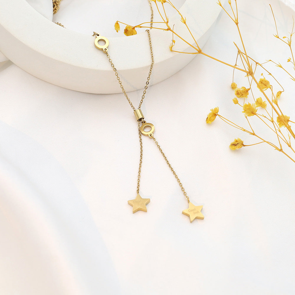 Starlight Twin-Drop Lariat