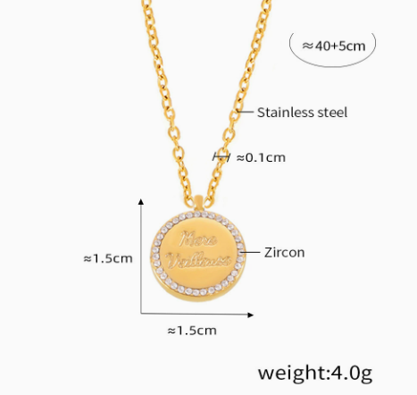 Forever Love Zircon Pendant Necklace