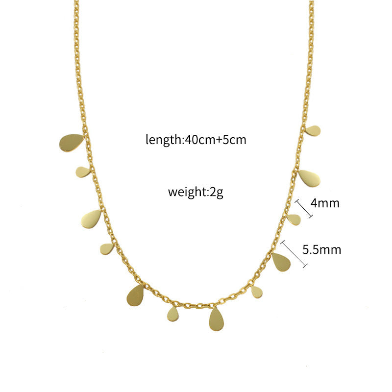 Teardrop Charm Necklace
