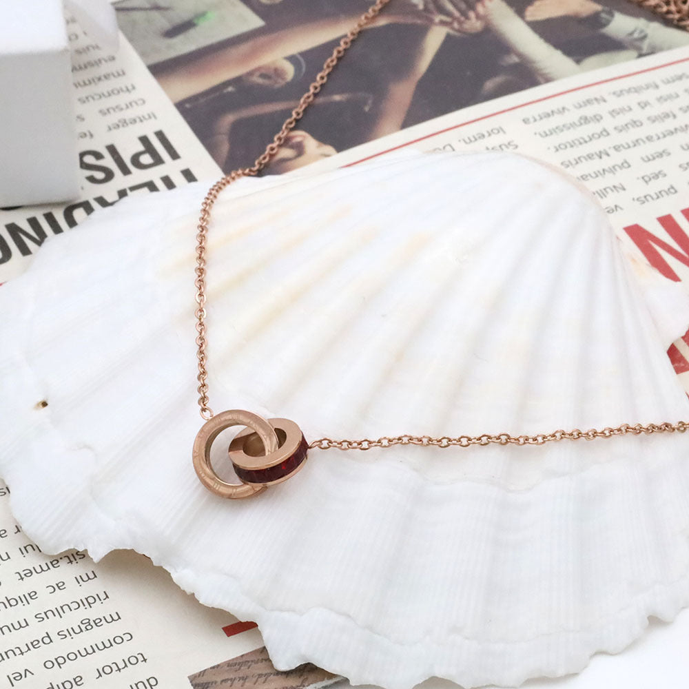Interlocking Rings Necklace