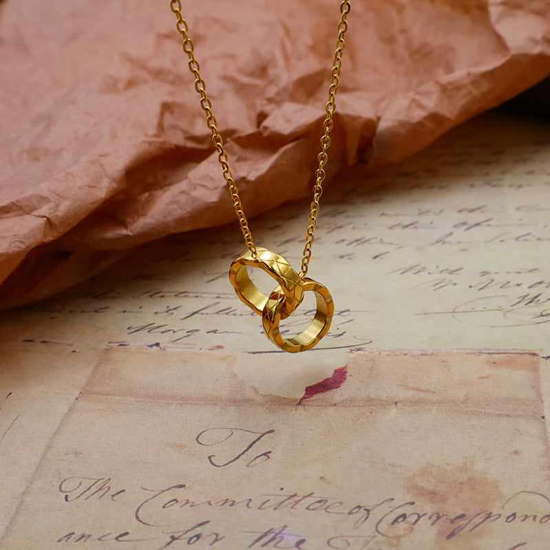 Interlocking Elegance Knot Necklace