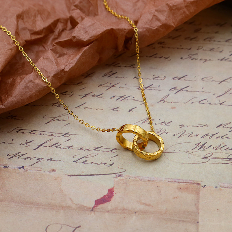 Interlocking Elegance Knot Necklace