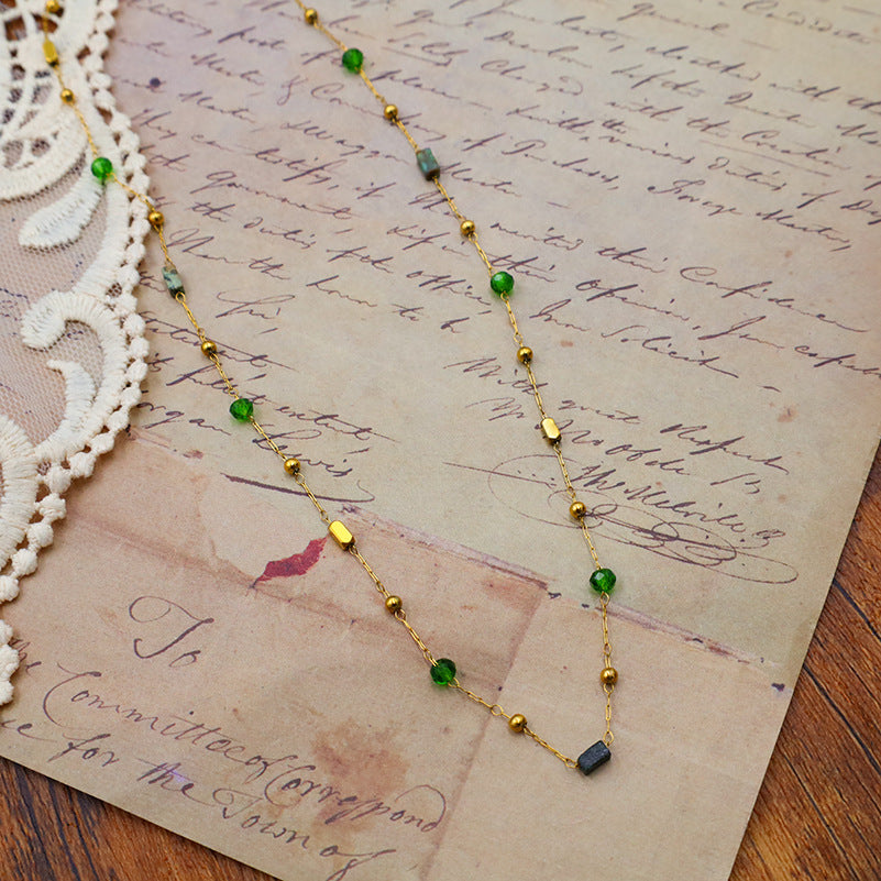 Colour Pop Beaded Chain Necklace
