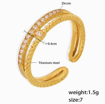 Arcadia Open Zircon Ring