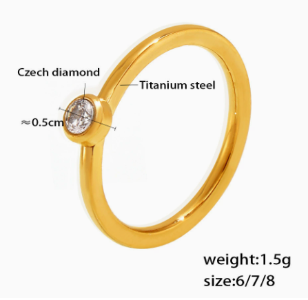 Éclat Petite Solitaire Ring