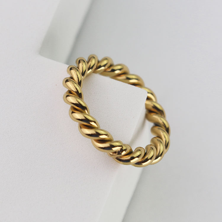Cordelia Twisted Gold Ring