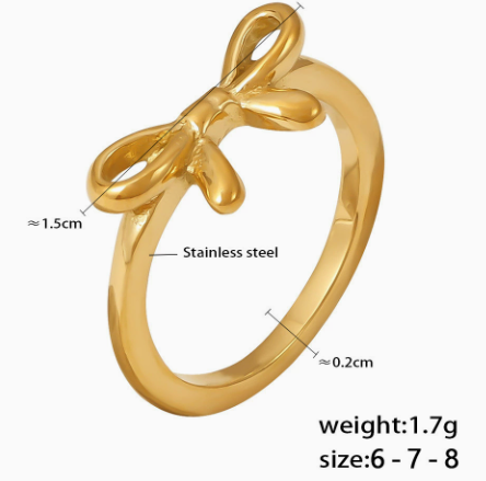 Fleur Bow Grace Ring