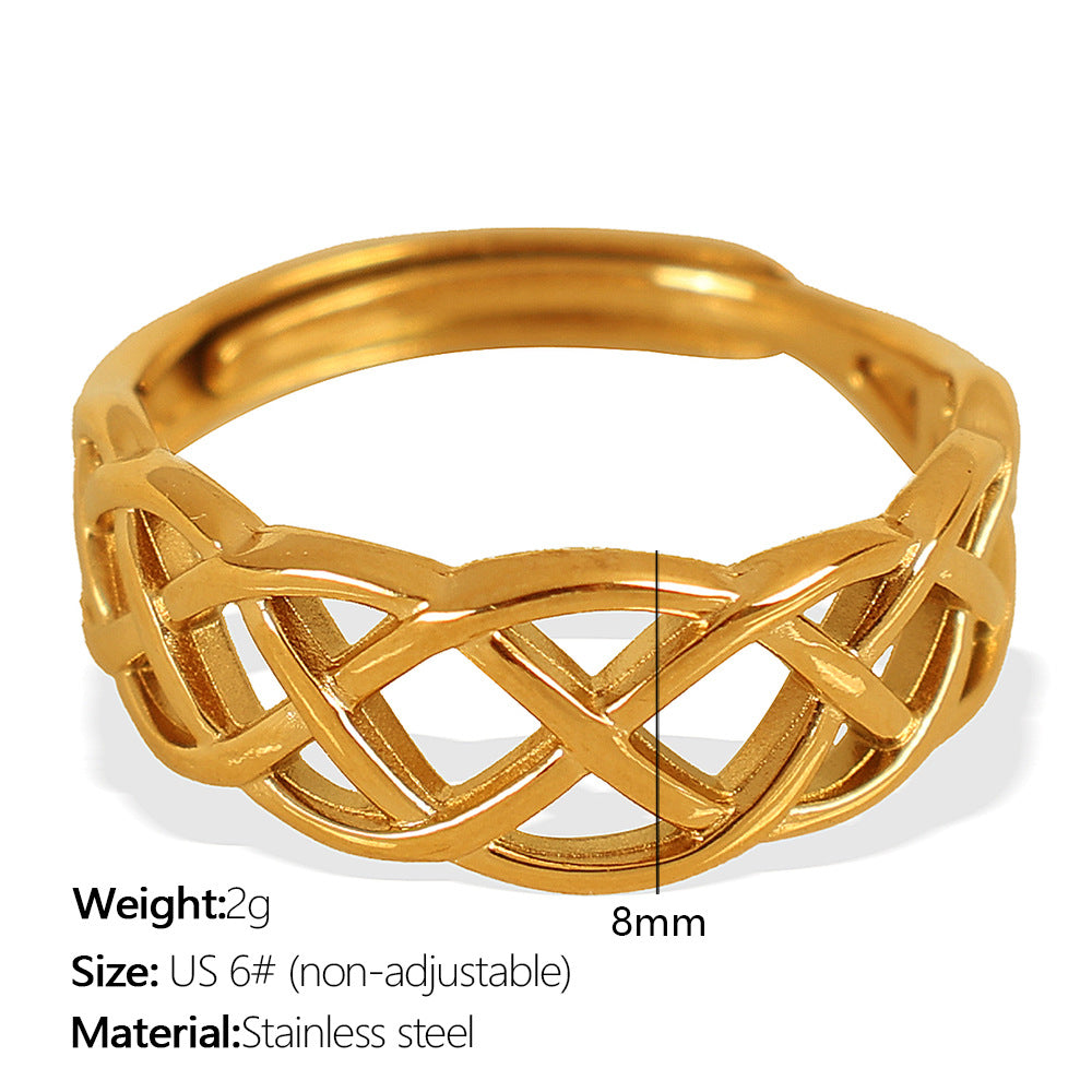 Seraphine Celtic Weave Ring